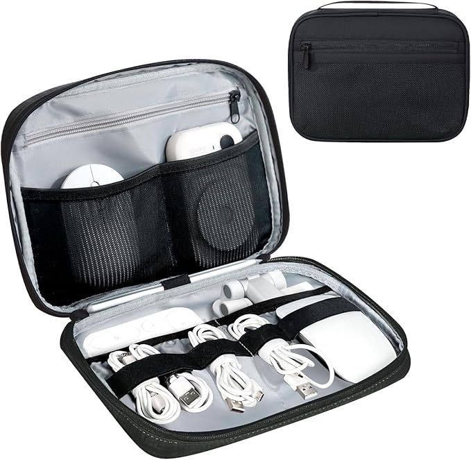 Electronics Organizer Bag, Portable Cable Organizer Case Travel Electronic by Lcsmaokin
