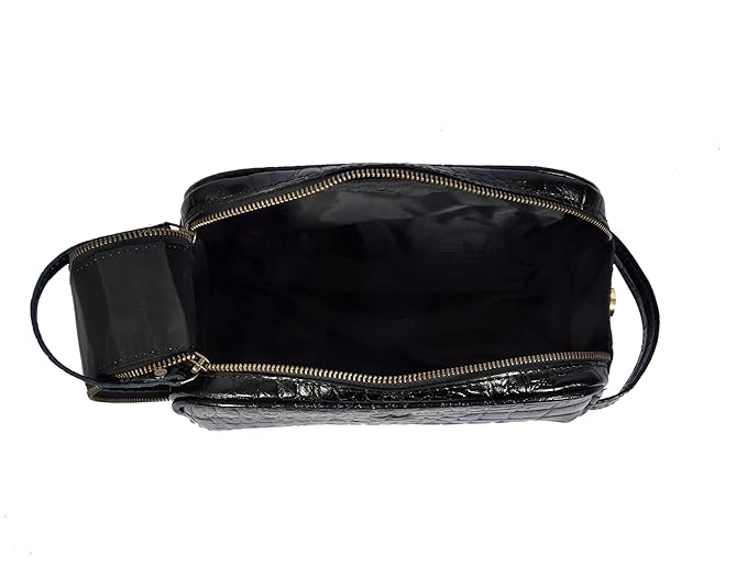 10" Premium Leather Toiletry Travel Pouch - Image 5
