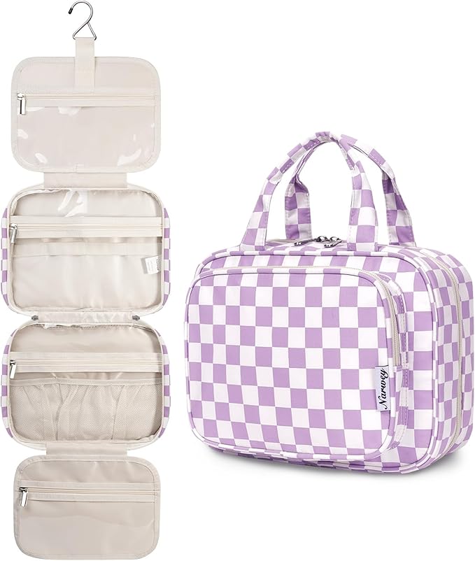 Narwey Hanging Toiletry Bag for Women Travel Makeup Bag Organizer Toiletries by Narwey
