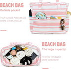 LEDAOU Beach Bag Waterproof Sandproof Women Tote Bag Pool Bag - Image 5