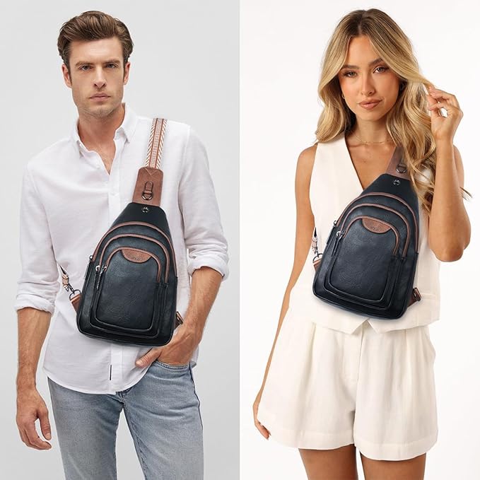 Crossbody Sling Bag for Women Men Anti Theft Cross Body Fanny Pack Belt Bag - Image 2