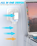 Universal Travel Adapter 35W PD Fast Charging Offers 3X2.4A USB-A Ports - Image 4