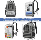 Laptop Lunch Backpack for Men - 40L Large Capacity Work Backpack - Image 3