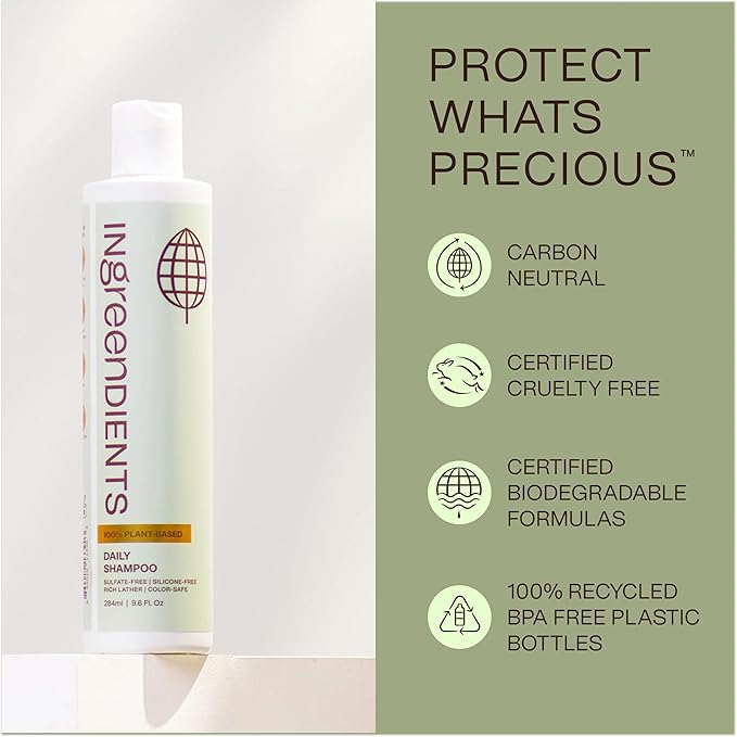 Non Toxic Vegan Shampoo with Organic Ingredients, Apple Cider Vinegar & Tea - Image 6