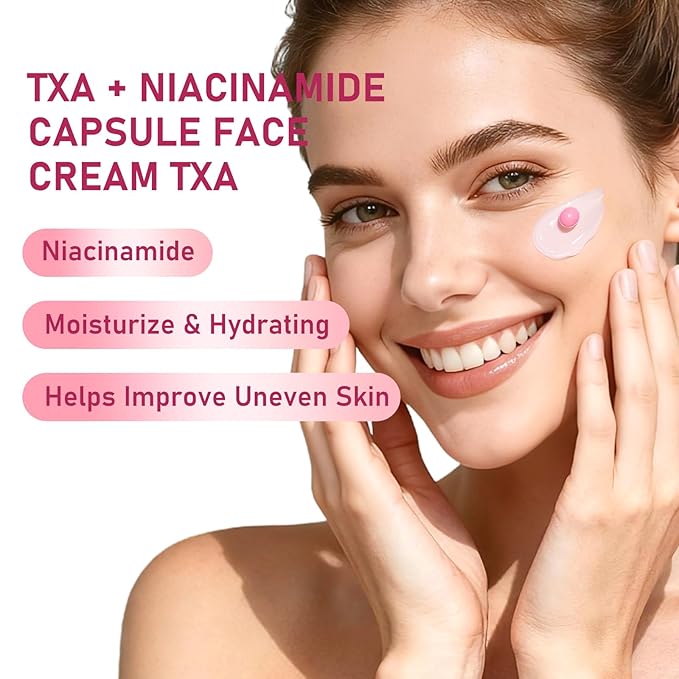 TXA Niacinamide Capsule Face Cream,Moisturizer Capsule Facial Cream,Hydrating Night Face Cream Skincare 4.9 OZ