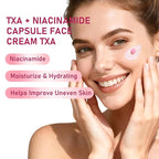 TXA Niacinamide Capsule Face Cream,Moisturizer Capsule Facial Cream,Hydrating Night Face Cream Skincare 4.9 OZ