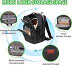 Travel Backpack for Men & Women - 40L Expandable Carry-On Backpack - Image 6