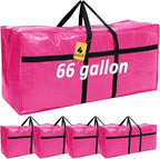 4 Pcs 66 Gallon Large Moving Bags by Clysee