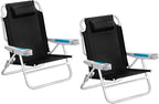 ICECO Backpacking Beach Chairs for Adults, 5 Positions Reclining, Heavy Duty by ICECO