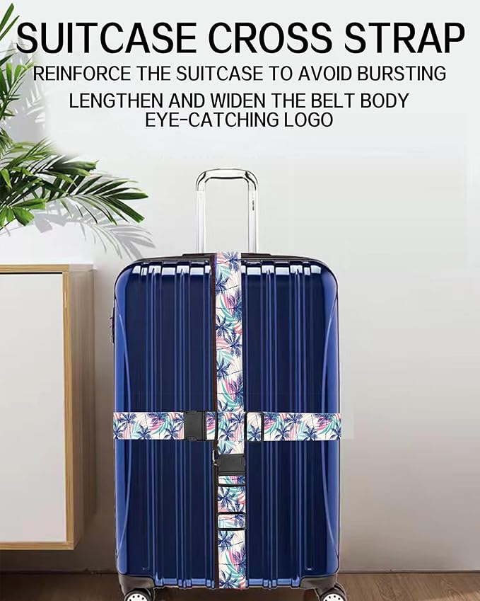 Luggage Straps for Suitcases, Adjustable Travel Belt, Durable Wide Luggage Strap - Image 4