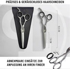 Professional Hair Cutting Scissors 6.5" - German High Carbon Steel Barber Shears with Convex Blades, Ergonomic Design for Salon & Home Use - Pius Lang