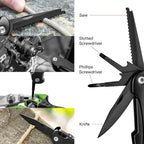 14 IN 1 Multitool Pliers with Pocket Clip, Portable Multi Tool, Pocket Knife - Image 4