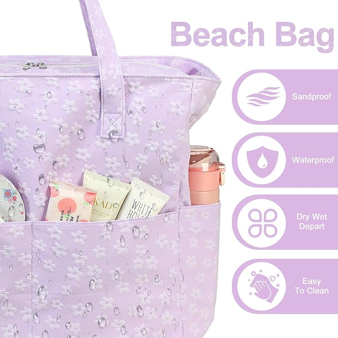 Waterproof Beach Tote Pool Bags - Image 6