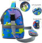 FlowFly Kids Double Decker Cooler Insulated Lunch Bag Large Tote - Image 5