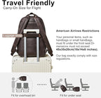 30L Business Laptop Backpack for Women Men, Travel Work Backpack Purse Faux - Image 5