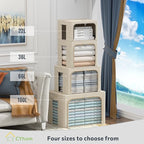 4 Pack Clothes Storage Bins - Image 4