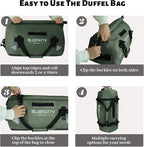 Waterproof Motorcycle Duffel Bag Roll Top Dry Duffel Bag - Image 4