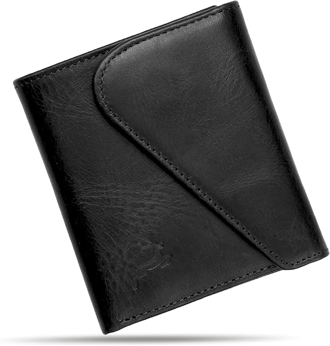 Leather RFID Wallet for Men, Slim Leather Mens Wallet, Handcraft Men's Wallets by Deerhandmade