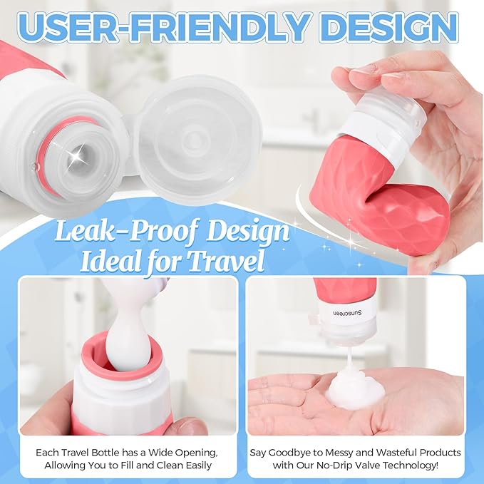 16Pack Travel Bottles for Toiletries, TSA Approved Travel Size Toiletries - Image 4