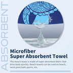 6 Pack Lightweight Thin Beach Towel Oversized 71"x32" Big Extra Large - Image 6