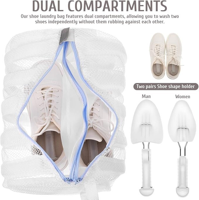 Mesh Shoe Laundry Bag with Stretcher - Image 2