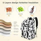 Cooler Backpack Soft Insulated Leak Proof 30 Cans Insulated Backpack Cooler - Image 5