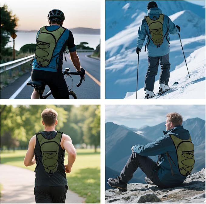 Lightweight Hydration Backpack 2L Water Bladder Pack - Image 6