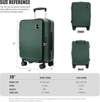 buy 0ne get 0ne free! 20 Inch Expandable Carry on Luggage PC Hard Shell TSA - Image 5