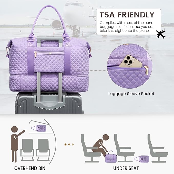 LOVEVOOK Travel Duffle Bag, Weekender Bags - Image 5