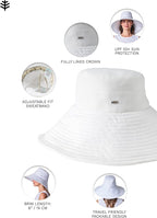 Coolibar UPF 50+ Women's Brittany Beach Hat - Image 2