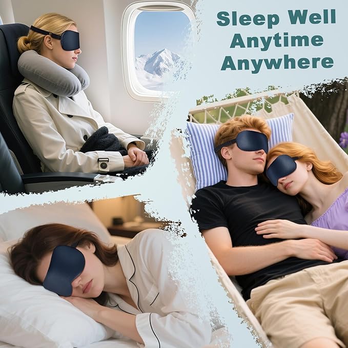 Sleep Mask, Real Natural Pure Silk Eye Masks - Image 6
