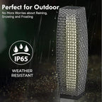 Grand patio Solar Outdoor Floor Lamp Water-Resistant Wicker Deck Lantern Light - Image 8