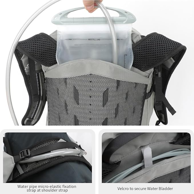 Hiking Hydration Backpack with 3l Water Bladder - Image 5