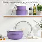 15Pcs Pots and Pans Set Non Stick, Cookware Sets - Image 5