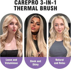 zavarea Thermal Brush, 1.5 Inch Heated Round Brush Stylers, 800M Negative Ions Ceramic for Less Frizz Damage, 4 Temperature Set, Dual Voltage for Travel, Easy Use Boosts Shine, Youthful Pink