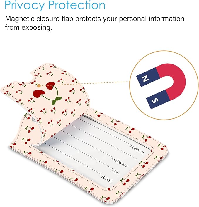 Fintie Luggage Tags, Privacy Cover ID Label - Image 2