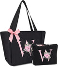 Vavabox Tote Bag, A-Z Initial Monogrammed Waterproof Tote Bag, Bridesmaid Gifts by Vavabox