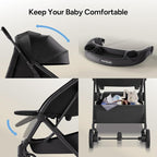 Mompush Lithe V2 Lightweight Travel Stroller, Compact Foldable Baby Stroller - Image 8