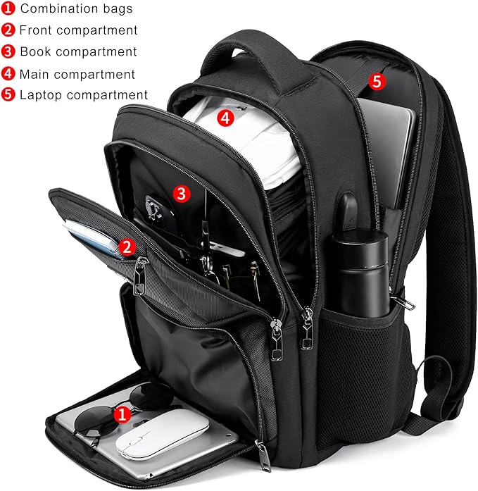 School Backpack for Teen Boys & College Students - Image 2
