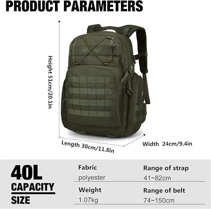 Mardingtop 40L Tactical Backpack - Image 2