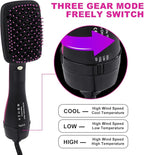2 in 1 Hair Dryer & Styler, One Step Hair Dryer Brush Straightener, Negative Ion Electric Hot Air Blow Dryer Comb