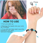 Sureio 6 Pcs Motion Sickness Bands Bracelet Anti Nausea Adjustable Wristband - Image 3