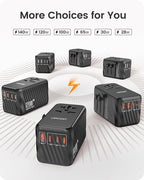 LENCENT Universal Travel Power Adapter, International AC Plug Adaptor - Image 6