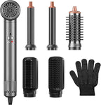 Air Styler Hair Dryer Brush - 6 in 1 Hair Styler Ionic Auto Wrap Hot Air Curler Blow Dryer Brush, 38m/s High Speed Blowout Airflow Hair Dryer Multi Styler Fast Drying Styling for Curly/Straight Hair