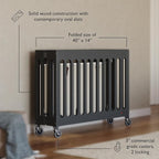 Foundations Boutique Folding Mini Baby Crib - Image 3