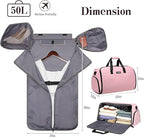 Garment Duffle Bags for Travel, Carry On Garment Duffel Weekender Bag 45L | - Image 4
