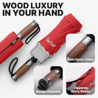 Royal Walk Windproof Folding Travel Umbrella Compact and Strong Luxurious Real - Image 3
