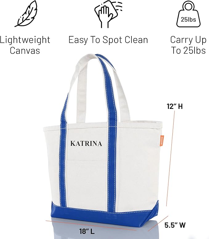 CB STATION Medium Classic Canvas Tote Bag - Image 4