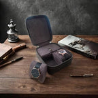 Watch Travel Case for Men, Genuine Leather Watch Case Travel Jewelry Case - Image 7