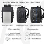 Vacuum-sealed travel computer backpack, Water-Resistant, - Image 5